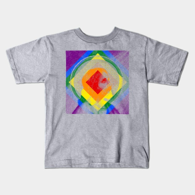 Rainbow Jesus Kids T-Shirt by TeeLabs